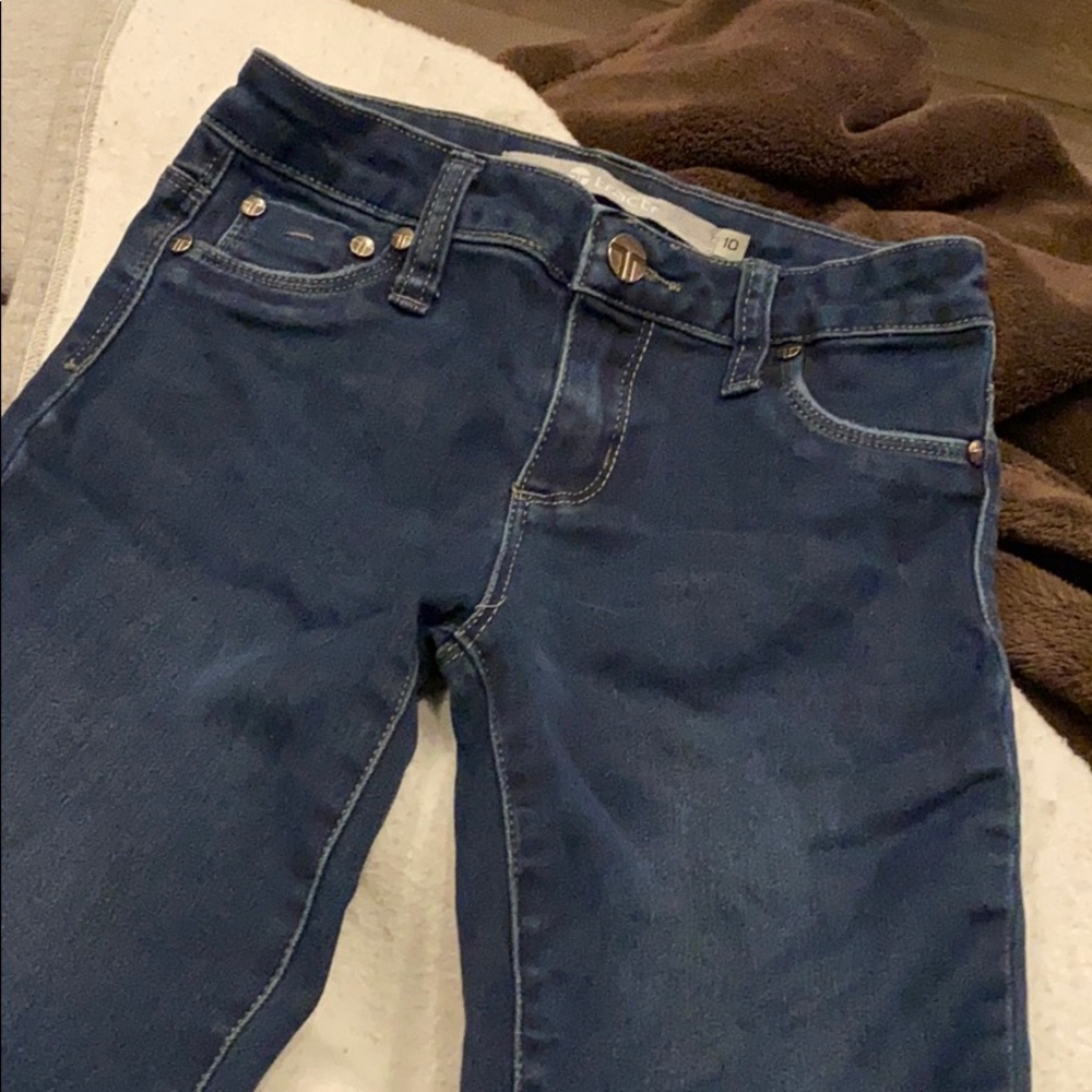 Tractor ripped denim jeans